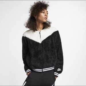 Nike Sherpa Fleece Bomber Jacket